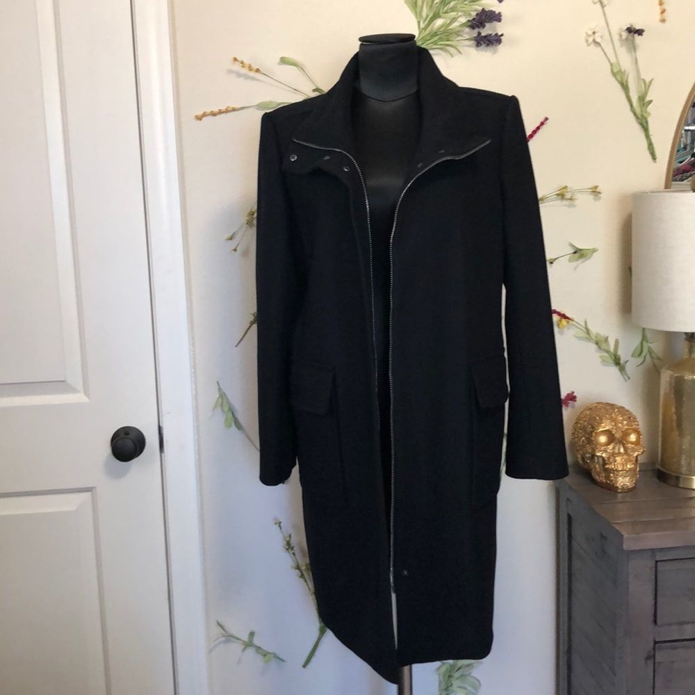 Theory Funnel Neck Coat NWT - Picture 6 of 14